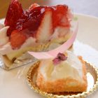 ゆずいちごタルト ¥400桜はちみつチーズケーキ ¥450