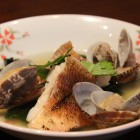 <コースの一例>赤魚とあさりの酒蒸し